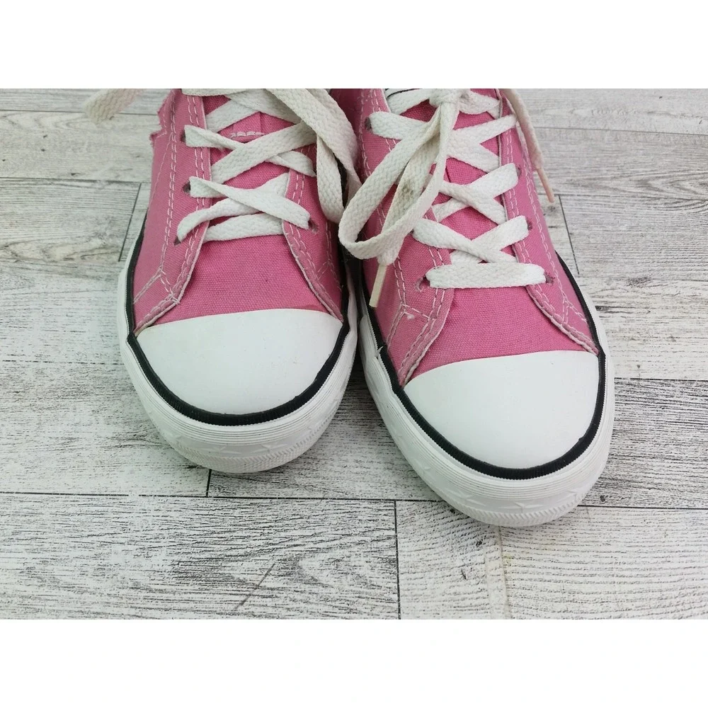 Vintage‎ Juniors Converse Shoes One Star Low Top Sneakers Pink Canvas Size 4